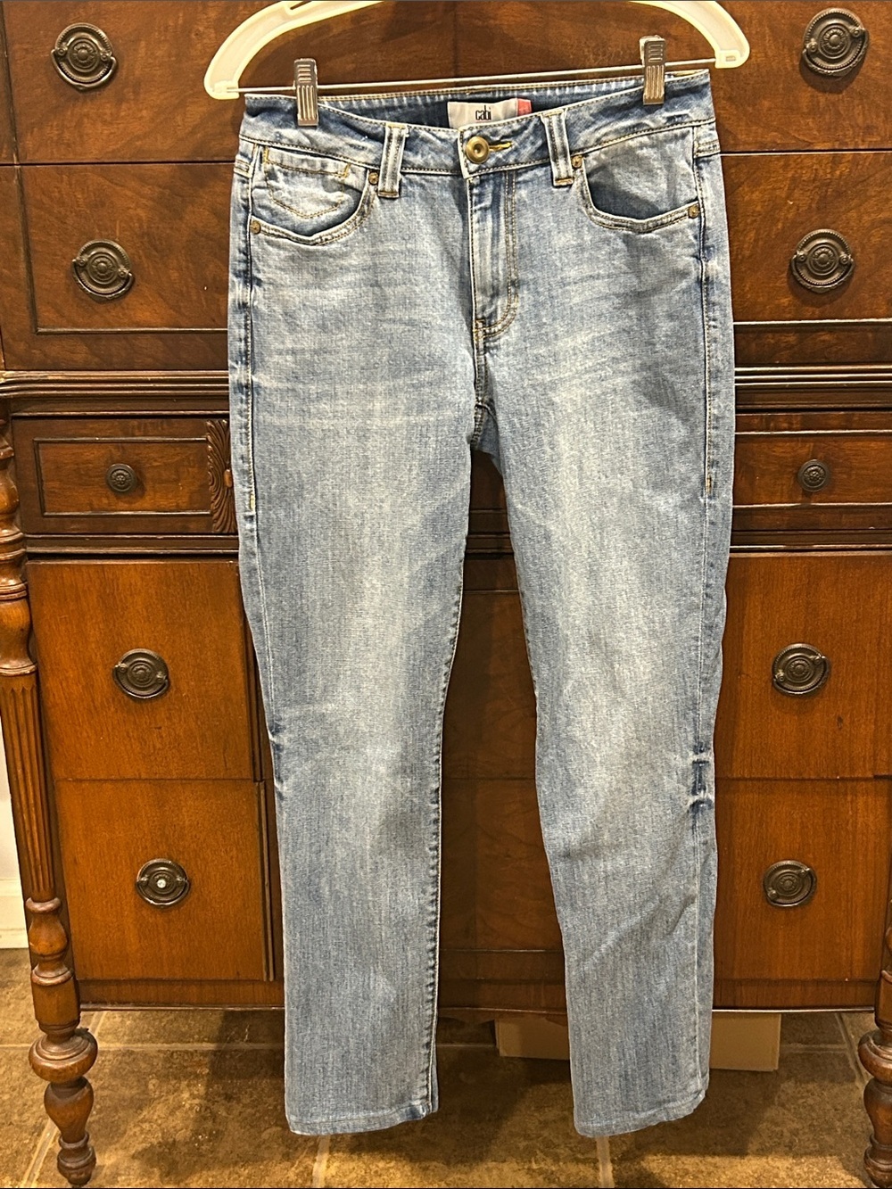 Cabi High Straight Light Wash Jeans